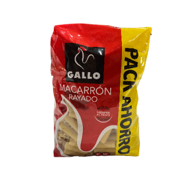 PASTA MACARRON PLUMA 450 GR...