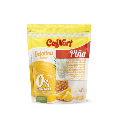 GELATINA 0% PIÑA 280GR CALNORT