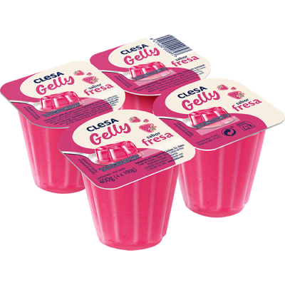 GELATINA FRESA CLESA 4X100GR *