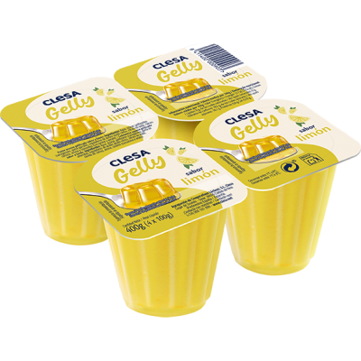 GELATINA LIMON CLESA 4X100GR