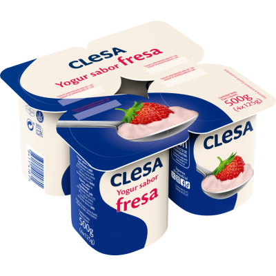 YOGUR CLESA FRESA 4X125G