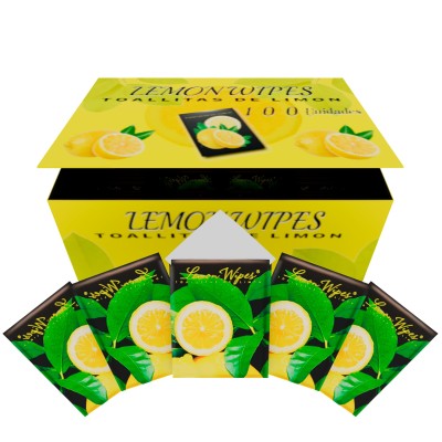 TOALLITAS MANO LIMON 100 UD